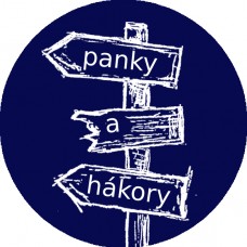Placka Houba "panky a hákory" modrá